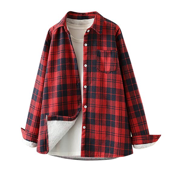 Vedolay Button Down Shirts for Women 2023 Button Down Loose Shirts Long Sleeve Chiffon Tops D,M