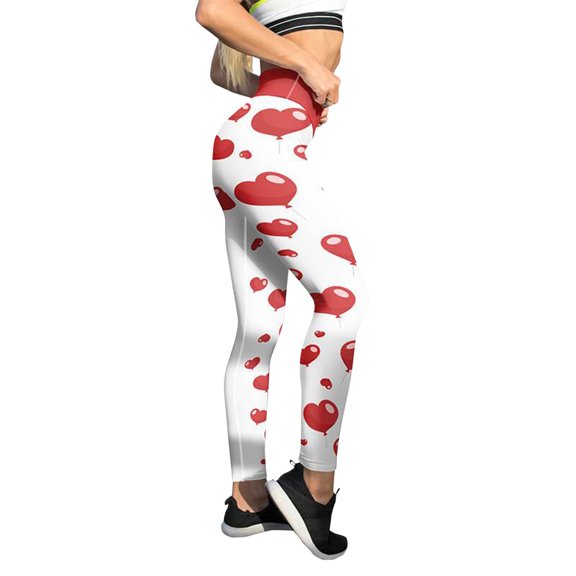 Vedolay Capri Yoga Pants For Women Women's Casual High Waisted Loose Fitting Pants, Printed Wide Yoga Pants,White M