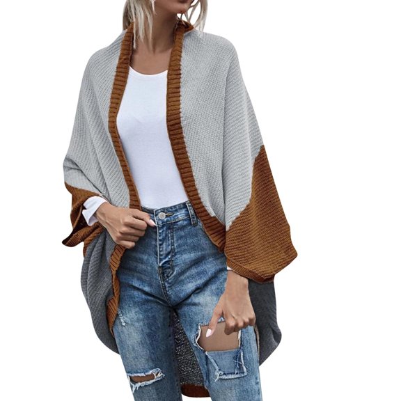 Vedolay Cardigan Sweaters for Women Button Down Long Sleeve Soft Knit Cardigan Coat 2023 Coffee,L