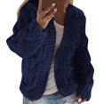 thumbnail image 1 of Vedolay Cardigan Sweaters for Women Knitted Sweater Autumn Winter Cardigan Sweater Top Navy,XL, 1 of 5