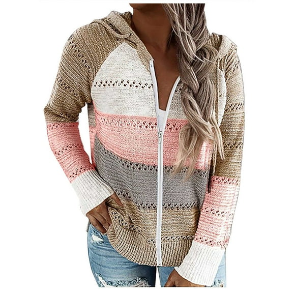 Vedolay Cardigan for Women Button Down Long Sleeve Soft Knit Cardigan Coats Pink,S