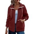 thumbnail image 1 of Vedolay Cardigan for Women Long Sleeve Lightweight Open Front Blazer Jacket Red,XL, 1 of 4