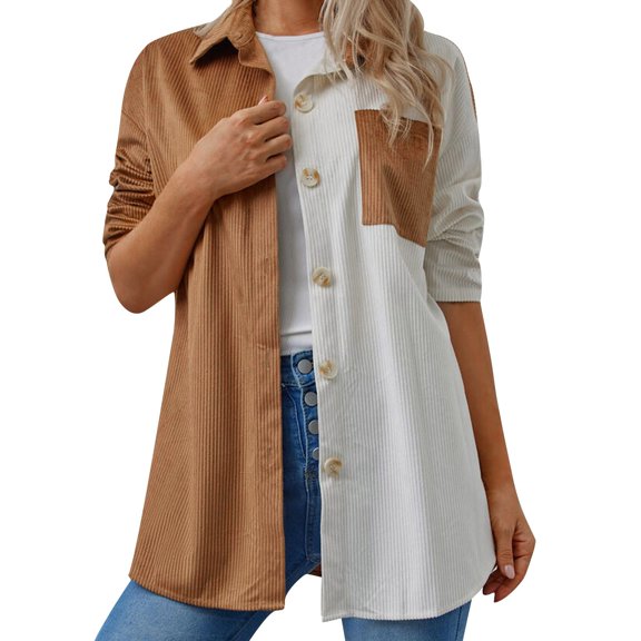 Vedolay Cardigans for Women 2023 Fall Button Down Ribbed Knit Cropped Cardigan Sweater Top Brown,2XL