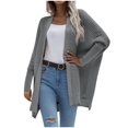 thumbnail image 1 of Vedolay Cardigans for Women Slim Long Sleeve Coat Cardigan Trench Jacket Suit Dark Gray,L, 1 of 5