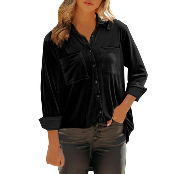 Vedolay Cardigans for Women Solid Color Knit Single Coat for Winter Black,L