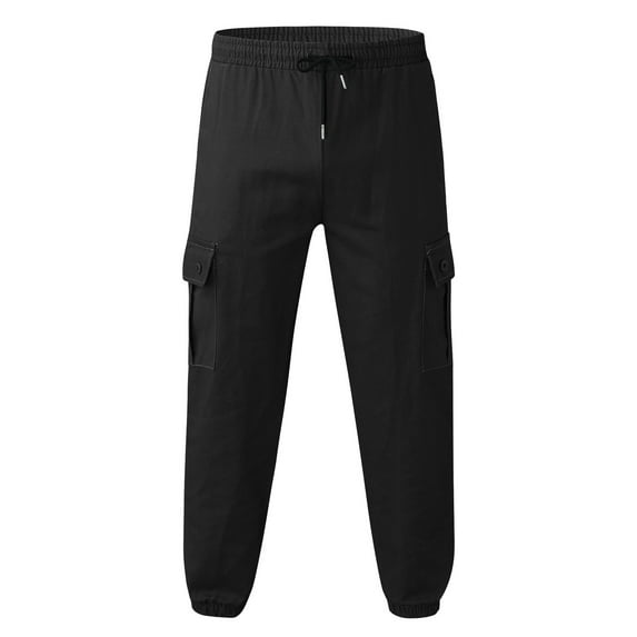 Vedolay Cargo Pants Men Mens Pants,Mens Fashion Cargo Pants Joggers Pants Chino Trousers Multi Pockets Sweatpants,Black XL