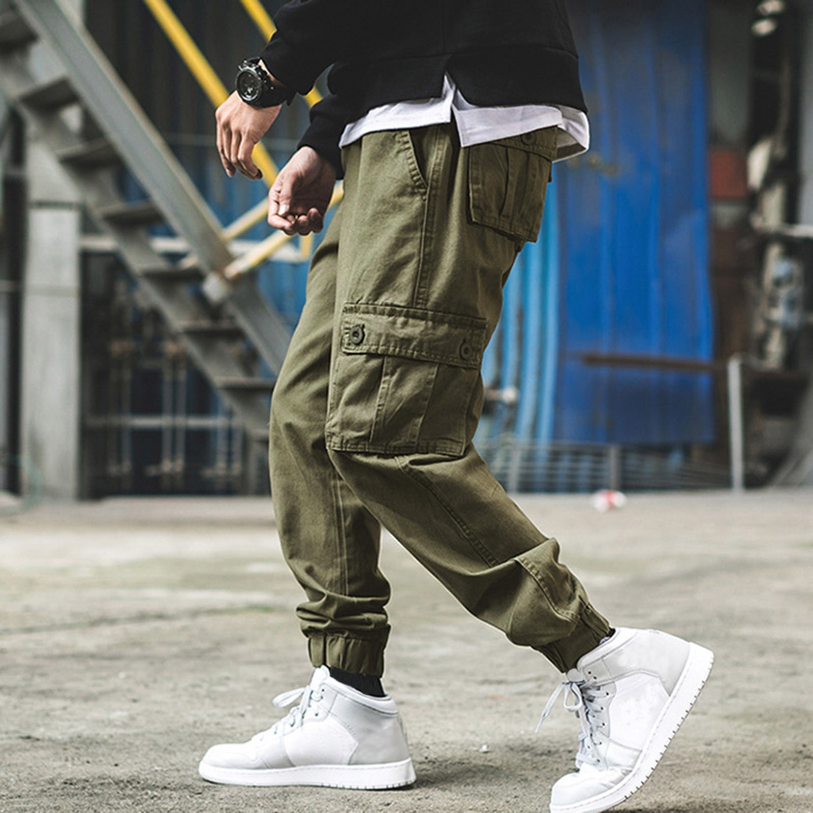 Amazon.com: Ombhsd Summer Casual Pants Men Wide Leg Pants Men Loose  Straight Pants Mens Light and Comfortable Trousers (Color : Dark Green,  Size : Medium) : Clothing, Shoes & Jewelry