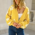 thumbnail image 1 of Vedolay Casual Jackets for Women Cropped Rhinestone Fringe Casual Jacket Distressed Casual Jacket,Yellow L, 1 of 5