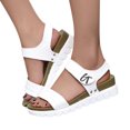 thumbnail image 1 of Vedolay Casual Sandals Womens Sandals Open Toe Shoes Sparkly Bling Ankle Buckle Strap Beach Casual Sandals,Blue 8, 1 of 5