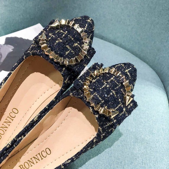 Vedolay Casual Shoes For Women 2023 Shoes for Women Flats Slip-on Loafer for Ladies,Blue 7.5