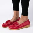 thumbnail image 1 of Vedolay Casual Shoes For Women Flats Women's Shoes Slip On Summer Fashion Comfortable Flats Loafer,Red 8.5, 1 of 5