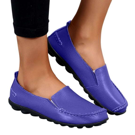 Vedolay Casual Shoes For Women Lightweight Flats Shoes Ladies Soft Casual Vintage Summer,Purple 8.5