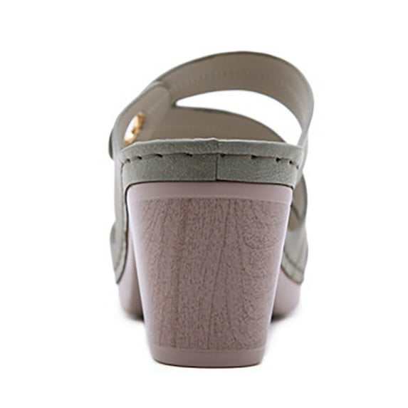 Vedolay Casual Shoes Sandals Women with Arch Support Dressy Anti-Slip Comfortable Sandals Casual Flip Flops,Green 6.5