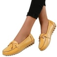 thumbnail image 1 of Vedolay Casual Shoes Women Ladies Slip-On Platform Loafers Casual Comfortable Fashion Shoes,Yellow 6.5, 1 of 5