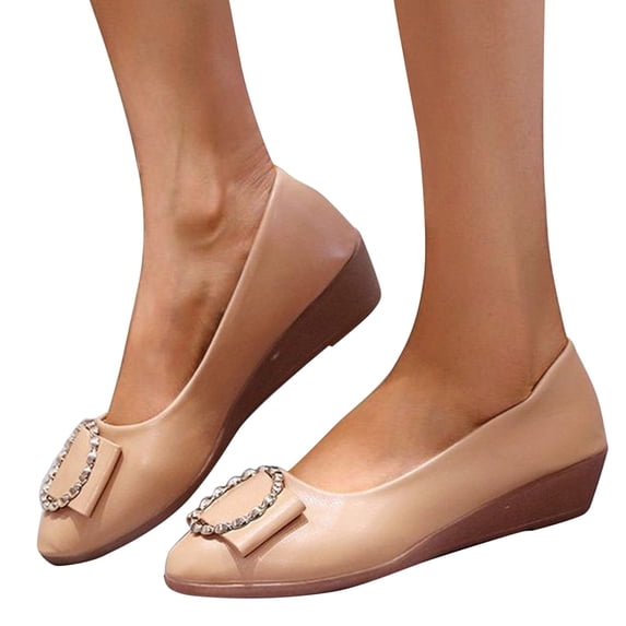 Vedolay Casual Shoes Women's Slip On Sneakers, Ladies Classic Travel Loafers,Pink 10