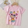 thumbnail image 1 of Vedolay Casual Tops For Boy Boys Shirts Kids Cartoon Shirt Printed Teenager Short Sleeve T-Shirts,Pink 12-18 Months, 1 of 2