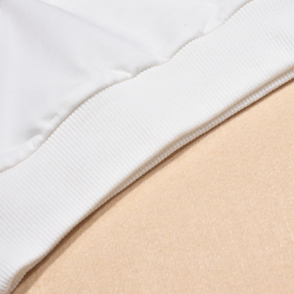 Vedolay Casual Tops for Girls Half Zip Sweatshirts Fashion Collared Long Sleeve Pullover,White 6-12 Months