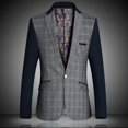 thumbnail image 1 of Vedolay Casual Tops for Men Fashion Blazer Jackets Long Sleeve Business Suit Jackets with Pockets,Gray M, 1 of 5