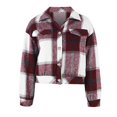 thumbnail image 1 of Vedolay Casual Tops for Women Casual Jacket Long Sleeve Double Work Office Casual Jackets,Red XL, 1 of 5