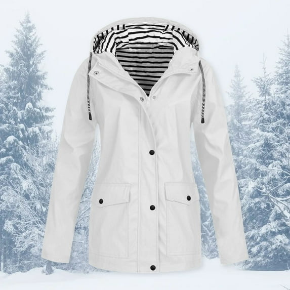 Vedolay Casual Tops for Women Fall Leopard Stitching Casual Jacket Long Sleeve Casual Coat,White 3XL