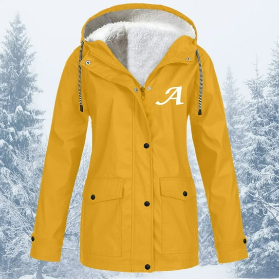 Vedolay Casual Tops for Women Fashion Casual Long Sleeve Open Front Business Lapel Suit Jacket,Yellow 3XL