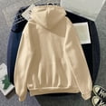 thumbnail image 1 of Vedolay Casual Tops for Women Oversized Sweatshirt for Women Crew Neck Solid Long Sleeve Cute Casual Pullover Hoodie,Beige XL, 1 of 4