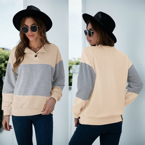 Vedolay Casual Tops for Womens 2023 Fall Workout Crop Tops Long Sleeve Casual Sweatshirts,Gray S