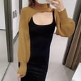 thumbnail image 1 of Vedolay Casual jacket Women's Fashion Casual Jackets Long Sleeve Business Suit Jackets with Pockets,Brown One Size, 1 of 4