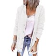 thumbnail image 1 of Vedolay Casual jacket Womens Oversized Trendy Coats Fashion Casual Dressy Casual Jackets,White S, 1 of 5