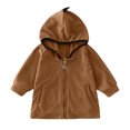 thumbnail image 1 of Vedolay Children's Jackets 2023 Solid Warm Zipper Boys Coat Outwear Snowsuit Brown,120, 1 of 5