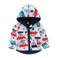 thumbnail image 1 of Vedolay Children's Jackets Printing Hooded Zipper Kids Girls Coat Outwear White,90, 1 of 2