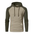 thumbnail image 1 of Vedolay Clothes for Men 2023 Half Zip Cropped Pullover Sweatshirts Khaki,XL, 1 of 4