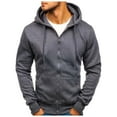 thumbnail image 1 of Vedolay Clothes for Men Pullover Long Sleeve Hoodies Tops Fall Outfits 2023 Clothes Dark Gray,3XL, 1 of 5