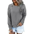 thumbnail image 1 of Vedolay Clothes for Women 2023 Pullover Tops Sweaters Casual Comfy Fall Fashion Outfits Clothes 2023 Gray,S, 1 of 5