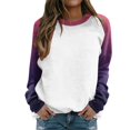 thumbnail image 1 of Vedolay Clothes for Women 2023 Zip Up Velour Tracksuits Long Sleeve Sweatshirt Purple,S, 1 of 5