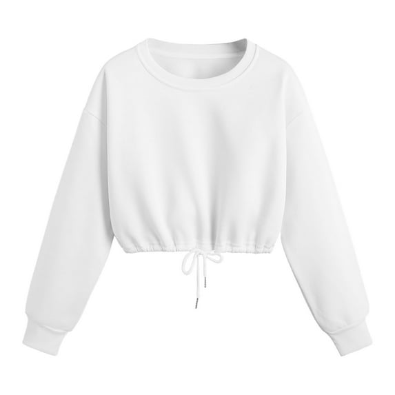 Vedolay Clothes for Women Long Sleeve Slim Fit Sweater Top White,L
