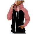 thumbnail image 1 of Vedolay Coat Women 2023 Button Plush Tops Hooded Loose Cardigan Winter Jacket Pink,XL, 1 of 4
