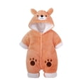 thumbnail image 1 of Vedolay Coat for Boys Printing Hooded Zipper Kids Girls Coat Outwear Orange,73, 1 of 4