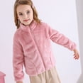 thumbnail image 1 of Vedolay Coat for Girls Baby Girl's Chic Open Front Jackets Long Sleeve Winter Thicken Jacket,Pink 8-9 Years, 1 of 4