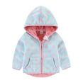 thumbnail image 1 of Vedolay Coat for Girls Solid Warm Zipper Boys Coat Outwear Snowsuit Blue,110, 1 of 2