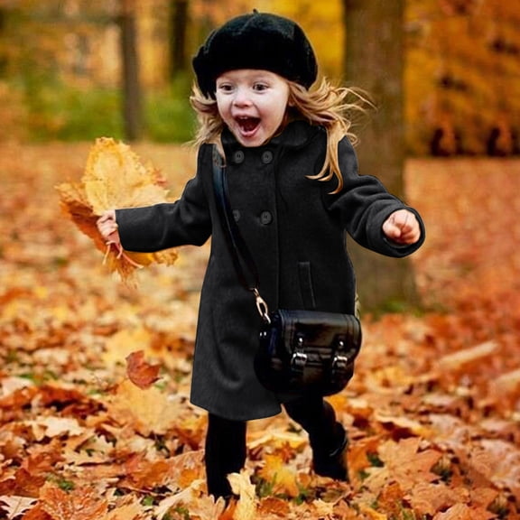 Vedolay Coat for Girls Toddler Girl's Sequin Zipper Coat Jacket Character Print Long Sleeves Outwear,Black 3-4 Years