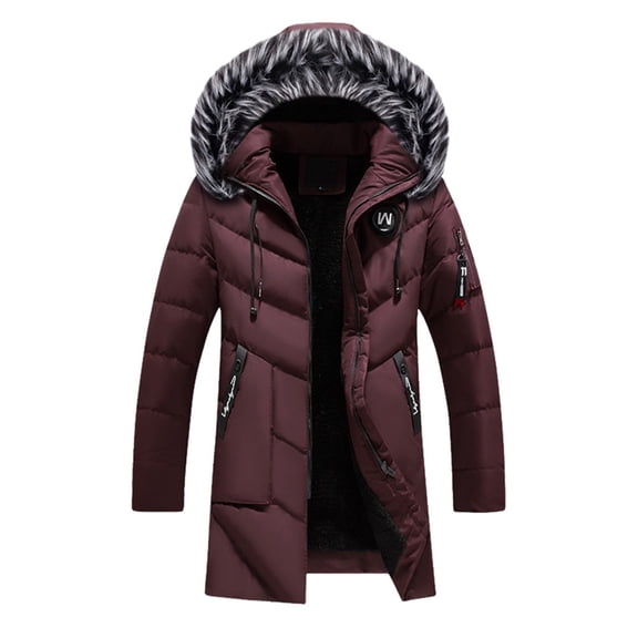 Vedolay Coat for Men Winter Winter Jacket Outwear Mens Overcoats Casual Thicken Coats ,L