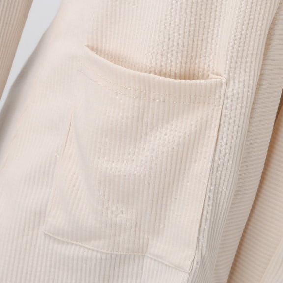 Vedolay Coat for Women Cloth for Work Casual Open Front Long Sleeve Work Office Jackets,Khaki M