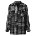thumbnail image 1 of Vedolay Coat for Women Women Oversized Casual Jacket Casual Long Sleeve Button Down Coat,Black XXL, 1 of 4