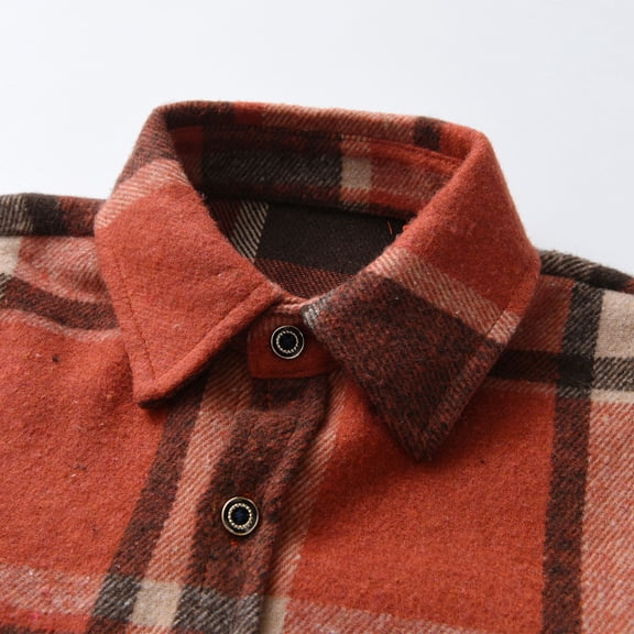 Vedolay Coats Baby Boys Chic Open Front Jackets Long Sleeve Winter Thicken Jacket,Orange 18-24 Months