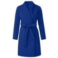 thumbnail image 1 of Vedolay Coats Women's Oversized Casual Distresse Mid Long Casual Jacket Casual Coats,Blue L, 1 of 5