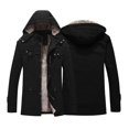 thumbnail image 1 of Vedolay Coats for Men Business Winter Work Lady Solid Button Coat Fall Coat Black,4XL, 1 of 2