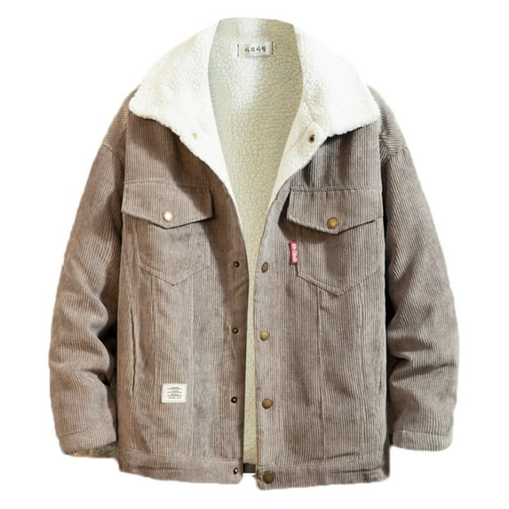 Vedolay Coats for Men Business Work Winter Fall Coat Fashion Jacket Coat Grey,L