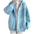 thumbnail image 1 of Vedolay Coats for Men Casual Fall Coat Front Open Work Winter Jacket Light blue,M, 1 of 4