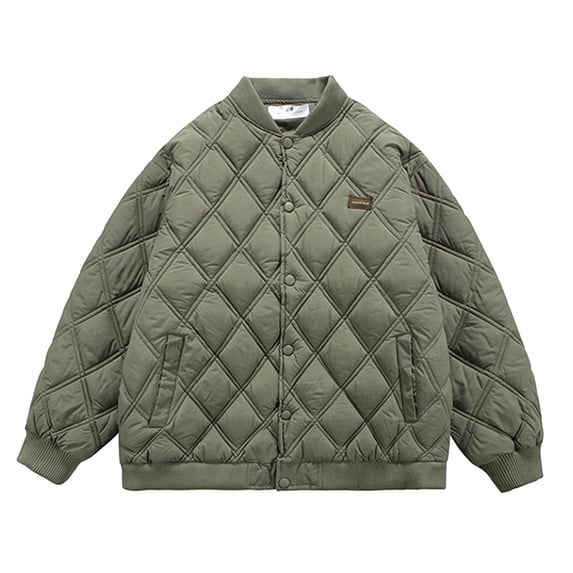 Vedolay Coats for Men Casual Fall Coat Open Front Winter Jacket Coat Green,L